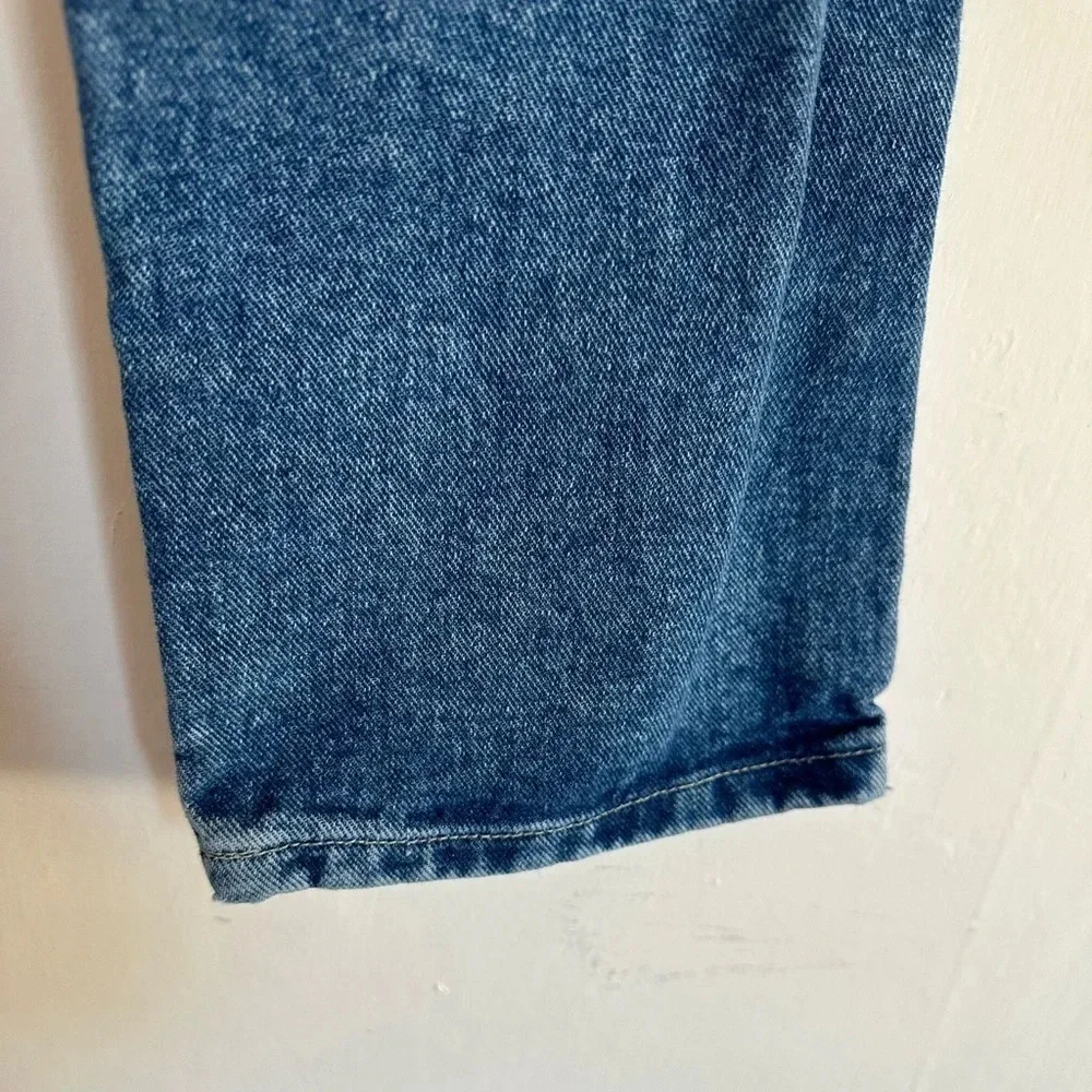 Vintage High Waisted Mom Jeans Petite Medium Blue Wash Denim 26” Waist - Picture 6 of 7